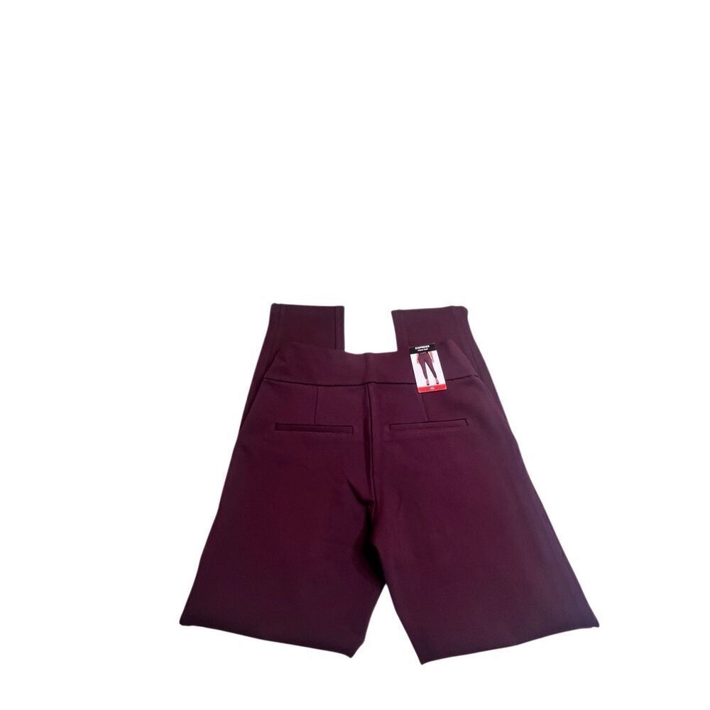 Express Women's Flat Front Skinny Pull-On Casual Pants Burgundy Size XS NWT